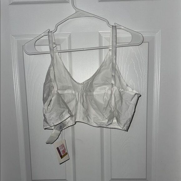 Womens White Full Coverage Bra with Wide elastic Straps 42 D NWT - Picture 5 of 7